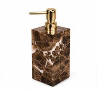 Lotion Bottle with Pump Gold-Colored for Bathroom, Countertop