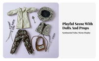 30cm Doll Clothes Set Fashionable Design BJD Doll Clothes Detailed Craftsmanship Miniature Fashion Set for Hobbyists