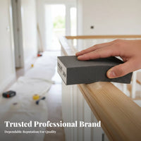 4-Sided Gritty Sponge Multi-Surface Sanding Tool Wet and Dry Application Wear-Resistant for Craftsmen, Painters