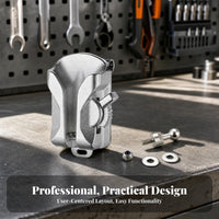 Aluminum Alloy Quick-Release Tool Clip Silver Metal Drill Belt Clip Sturdy Drill Carrier Heavy Duty