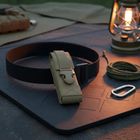 MOLLE Flashlight Pouch Multi-Functional Flashlight Holder Lightweight Torch Pouch for Outdoor, Hiking