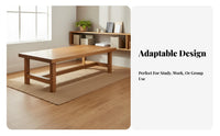 Nordic Design Long Table Versatile Design Large Multi-Person Study Desk Stable and Hard-Wearing Multifunctional Living Room Table for Students