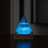Crystal-Like Storm Glass Decorative Weather Forecast Bottle Transparent Teardrop Storm Glass Predicting for Science Enthusiasts, Office, Study