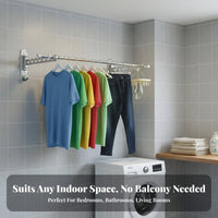 Accordion Clothes Airer Foldable Drying Rack Folding Space-Saving for Homeowners, Parents, Balcony, Bathroom, Garage
