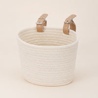 Woven Bike Basket Adjustable Front Bike Basket with Straps Lightweight for Children's Bikes, Park Rides