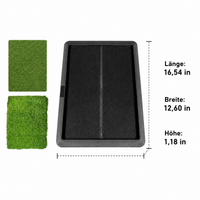 Golf mat with swing path display, non-slip rubber base, golf practice mat for garden & home, golf simulator mat for technique practice