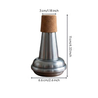 Metal Suona Mute 11 Cm Tall Cork-Topped Mute Flared Base Wind Instrument Part