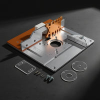 Router Table Insert Plate with Fence Aluminum Router Table Insert Plate Smooth for Carpenters