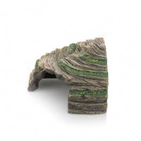 Resin Reptile Hideout Cave Natural-Looking Reptile Hide Sturdy Basking Platform Sturdy for Reptiles