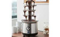 Double Controls 4-Tier Chocolate Fountain Easy to Clean Electric Chocolate Fondue Fountain Multi-Functional for Parties, Weddings, Buffets