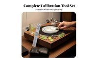 Playback Tip Force Scale and VTA Azimuth Ruler Kit High Precision VTA Azimuth Alignment Ruler Improves Sound Quality Vinyl Record Player Alignment