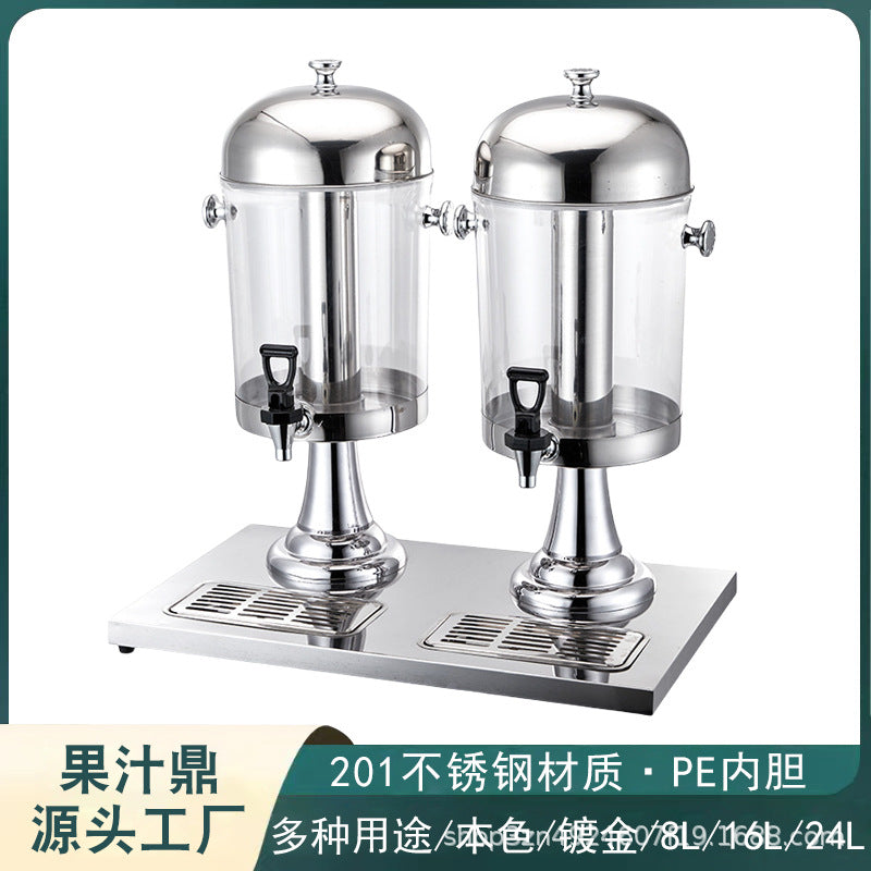 Large Capacity Juice Dispenser, Multi-Purpose Beverage Dispenser for Buffet, Stainless Steel