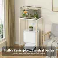 Multi-Tier aquatic aquarium Rack sturdyDuty aquatic habitat Stand Easy Assembly for Homeowners