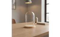 Glass Display Dome Crystal Clear View Transparent Cloche Dome Desktop Display Cover Minimalist Design House Decoration Handmade