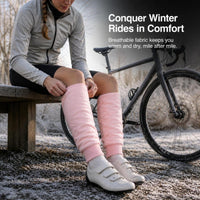 Cotton Knee Warmers for Men and Women - Thermal Leg Sleeves for Joint Support, Cycling, and Postpartum Recovery