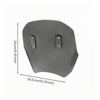 Vintage Style Motorcycle Front Windscreen Glossy Finish Round Windshield Glass Plate Preformed Slots Curved Glass Guard