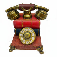 Vintage Telephone Piggy Bank Great Gift Idea Resin Telephone Money Bank Antique Phone Money Box for Collectors, Office, Bookshelf