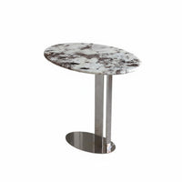 Italian design Oval Pedestal Table Minimalist Design Home Furnishing Designer Look Household Furniture adaptable Use for Interior Designers, Decorators, Apartment Dwellers, Living Room, Sofa Side, perusing corner, Reception Area