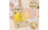 3D Recordable Birthday Card Customizable Spring-up Card Smart Digital