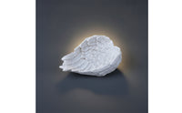 Textured Angel Wing Sculpture Carved Angel Wing Figurine Compact Artistic for Decorators, Collectors