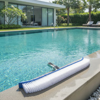Curved Pool Brush Long-Lasting Pool Brush with Aluminum Back Deep Clean