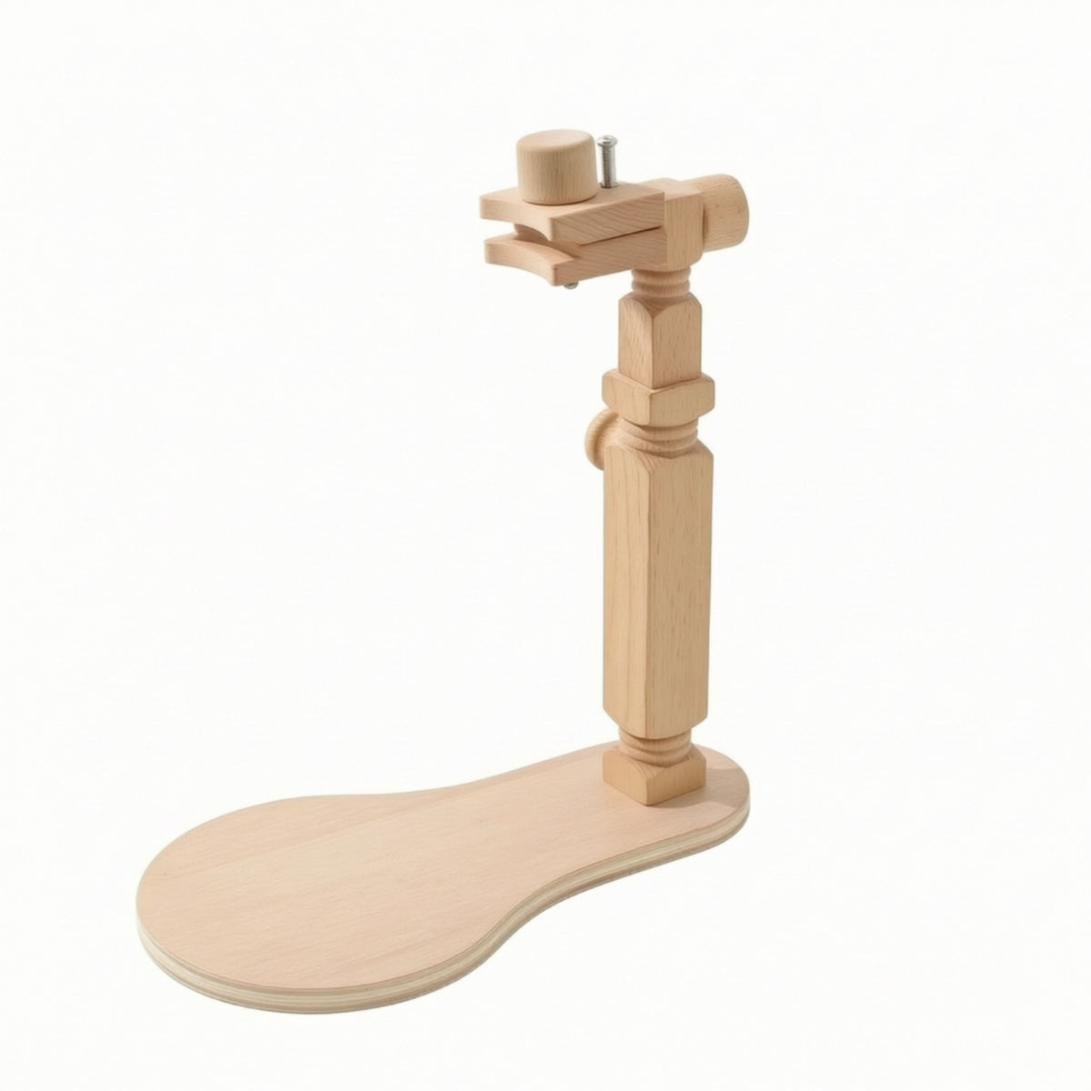 Wooden Portable Solid Wood Cross Stitch Frame Round Tabletop Embroidery Stand Adjustable Rotating Hand Embroidery Hoop