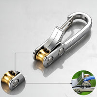 Spring-Loaded Rope Tensioner Hook No-Knot Self-Locking Rope Hook Knotless Hardware One-Handed for Camping