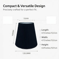 Living Room Lamp Shade with Soft Textile for Diffused Bedroom Lighting, Colorful Table and Floor Lampshade for Small Desk Cloth
