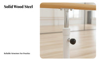 Portable Dance Barre Sturdy & Stable Adjustable Dance Barre Smooth Handrail Portable Dance Bar for Adults, Beginners, Gym