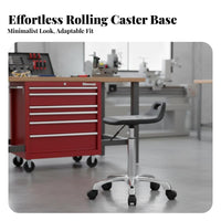 360-Degree Swivel Anti-Static Rolling Stool Blast-Resistant-Proof Gas Lift Adjustable Laboratory Stool with Foot Loop Heavy-Duty Construction Workplace Furniture Easy to Clean for Factory Workers, Workshop Operators, Assembly Line