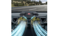 twoHead Car Fan Sturdy Dual Head Car Fan Wired Slim for Road Trippers, Trucks