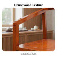 sturdy Wood Construction Chinese official's Hat Chair timeless Oriental Design Wooden Armchair Hand-Carved intricacies Traditional Seat High-Gloss Finish for Furniture Collectors, Cultural admirers, Homeowners, Tea Room, Reception Hall