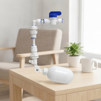 Automatic Water Refill Control Mechanism Float Control Mechanism with 1/4-Inch Connection Right-Angle for Tea Table
