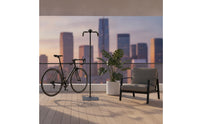 Bike Storage Stand Freestanding Bike Stand with Adjustable Hooks Bike Workstand with Adjustable Height Long-Lasting Space Saving