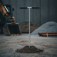 Soil Probes Rod with T-Handle Stainless Steel Rust-Resistant Septic Subsurface Detection Tool for Landscapers