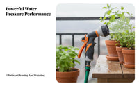 Adjustable Flow Control Garden Hose Nozzle Leak-Proof Connector 8-Pattern Water Sprayer Long-Lasting Construction for Homeowners
