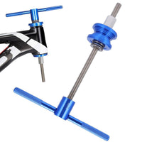 Aluminum Alloy Handle Bike Headset Bottom Bracket Installer Easy to Use Bottom Bracket Cup Press Tool Wear-Resistant Bike Bearing Press for Cyclists