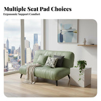 Space-Saving Design space-efficient 2-Seater Settee Modern Minimalist aesthetic Upholstered 2-Seater Settee Comfortable Seating Small Sofa Easy Assembly for Apartment Dwellers, Students, Office Workers, Bedroom, Commercial Waiting Area, Dorm