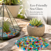 Frosted Sea Glass Pebbles for DIY Crafts and Decoration