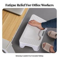 Improves Posture beneath-desk Footrest Anti-Slip Surface Foot foundation Relieves Fatigue Footstool Portable for distant Workers, Students, gaming enthusiasts, Workstation, Study Room, Gaming Setup, on the mobile
