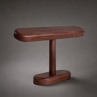Watch Display Stand Walnut Finish Lumber Watch Holder Compact Organizer for Nightstand
