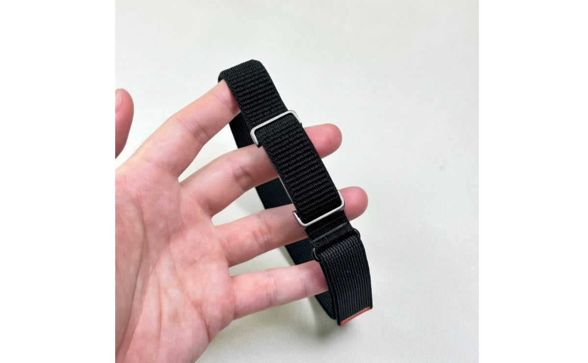 Arm Band with Metal Shell Adjustable Nylon Loop Band Soft Accessory for Runners, Athletes, Workouts, Running, Everyday Wear