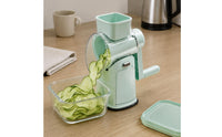 Hand Crank Vegetable Shredder Interchangeable Rotary Grater Easy to Use