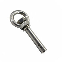 Pool Expansion Bolt with Eye Nut Loop Threaded Expansion Eyebolt for Fixed Installation