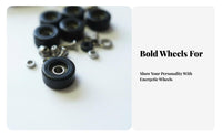 Includes Bearings Transparent Bearing Wheels Pearlescent Finish Fingerboard Truck and Wheel Set Long-Lasting Construction for Teens, Desk