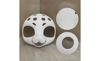 Printed Faceplate Base Rigid Costume Foundation with Eye Openings Sturdy for Cosplay