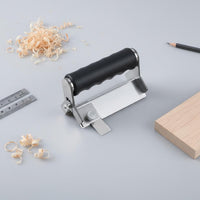 2-in-1 Function Border Banding Trimmer Stainless Steel Body Double-Use Border Trimmer Replaceable Blade Woodworking Chamfering Tool Compact Design for Woodworkers, Carpenters