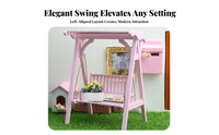 1:12 Scale Miniature Sleek Oscillation Finish Wooden Dollhouse Swing Vintage Design for Hobbyists, Diorama