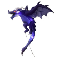 1.9m Halloween Inflatable Dinosaur Knight Flying Dragon LED Decoration