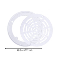 Grille-Style Pool Main Drain Cover 203 Mm Screw-Mount Pool Drain Cover Circular Frame Frame Mounting Holes